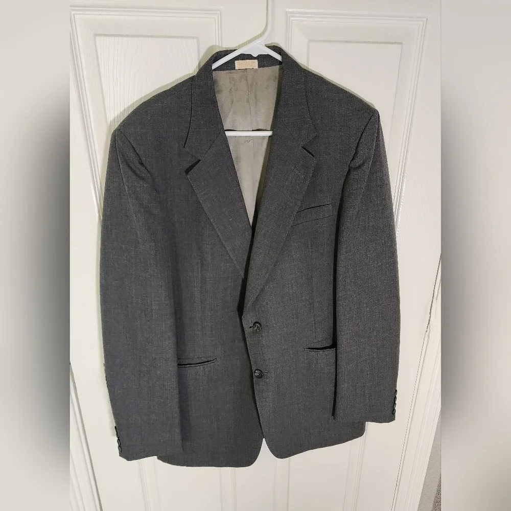 Downing and Dent Mens Grey Suit Jacket Blazer